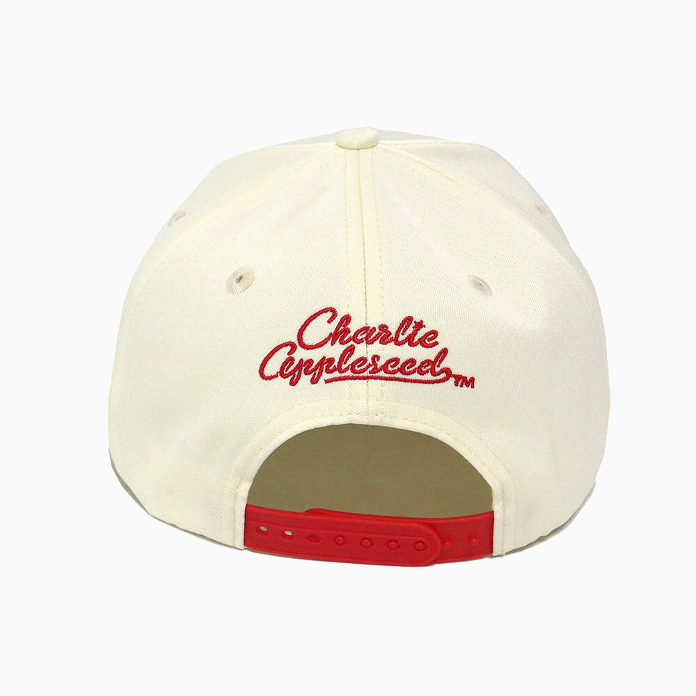 Charlie Appleseed Apple City Baseball Cap - Off- White